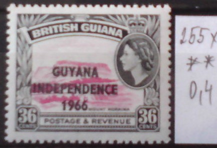 Britská Guyana 255 x **