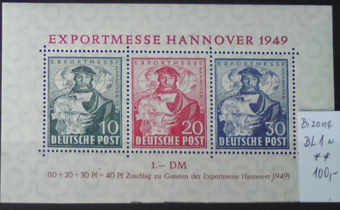 Americko Britská zóna BL 1 a **