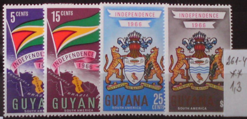 Britská Guyana 261-4 **