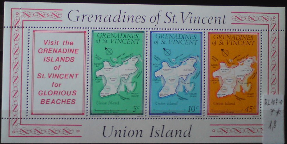 Svätovincenské Grenadiny BL 107-0 **