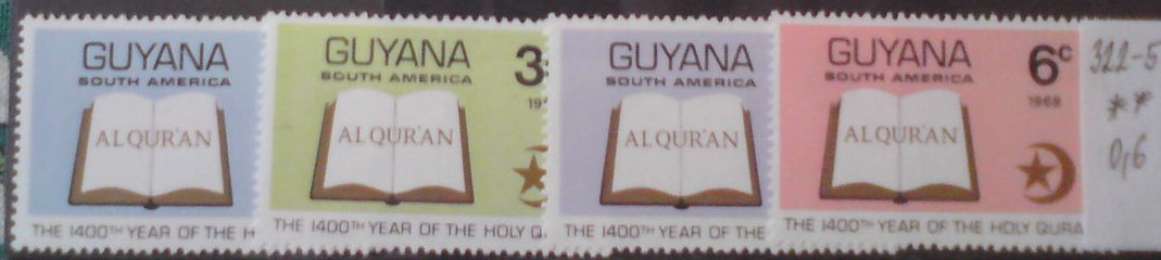 Britská Guyana 322-5 **