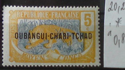 Oubangui Chari 20 *
