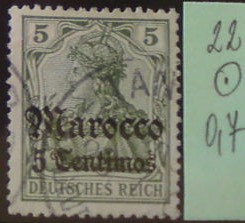 Nemecká pošta v Maroku 22