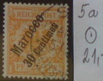 Nemecká pošta v Maroku 5 a