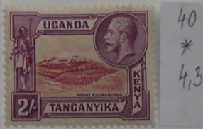 Kenya Uganda Tanganika 40 *