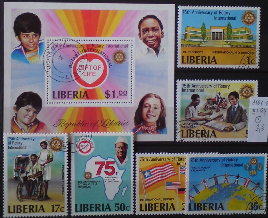 Libéria 1161-6 + BL 94