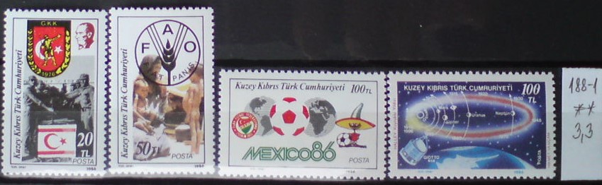 Turecký Cyprus 188-1 **