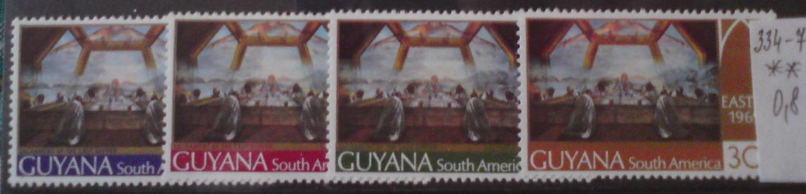 Britská Guyana 334-7 **