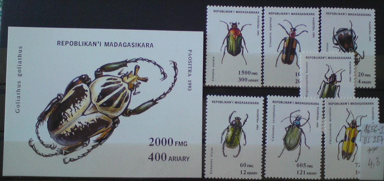 Madagaskar 1656-2+BL 254 **