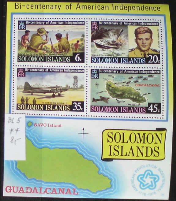 Britské Šalamúnové ostrovy BL 5 **