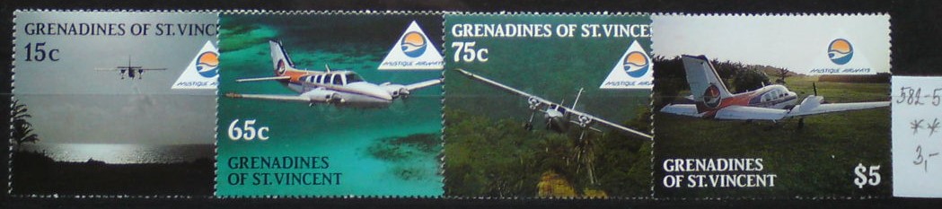 Svätovincenské Grenadiny 582-5 **