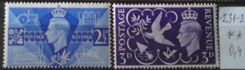 Veľká Británia 231-2 **