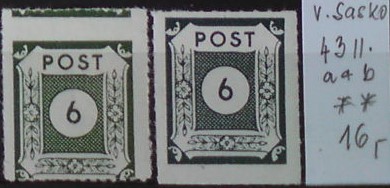 Východné Sasko 43 ll. a + b **