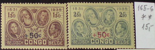 Belgické Kongo 165-6 **