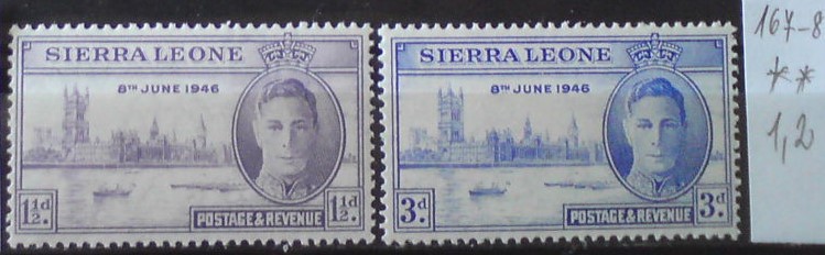 Sierra Leone 167-8 **