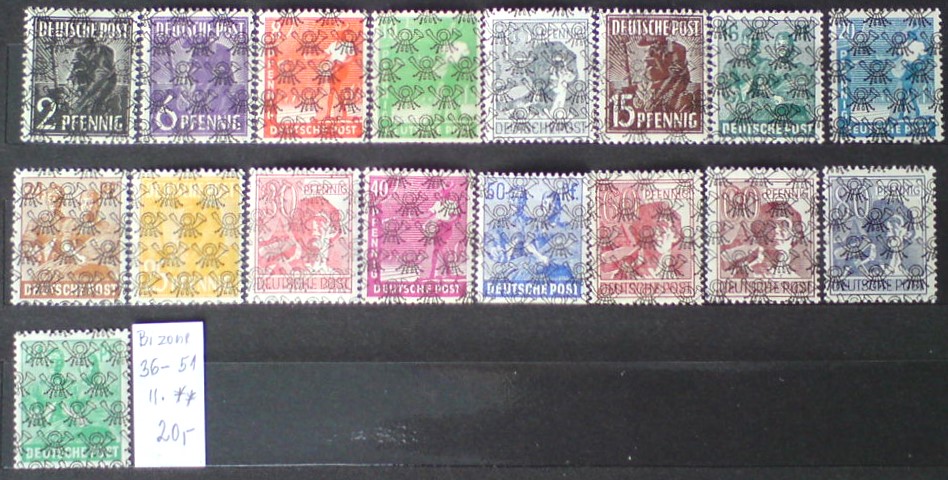 Americko Britská zóna 36-51 ll. **