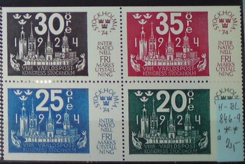 Švédsko 846-9 H-BL **