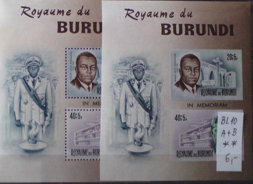 Burundi BL 10 A + B **