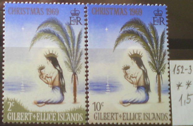 Gilbertove a Elliceove ostrovy 152-3 **