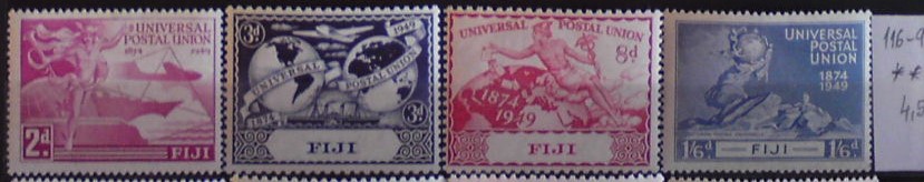 Fidži 116-9 **