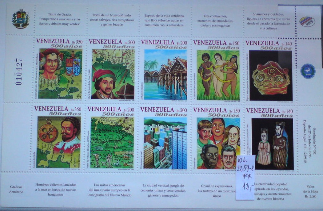 Venezuela 3259-8 klb. **