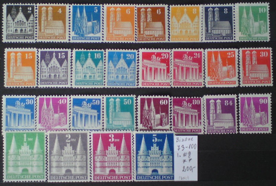 Americko Britská zóna 73-100 l. **