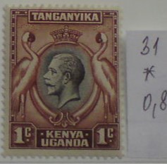Kenya Uganda Tanganika 31 *
