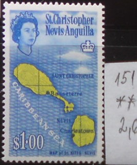 Svätý Krištof a Nevis a Anguilla 151 **