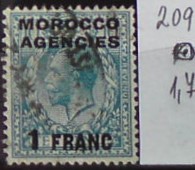 Francúzska pošta v Maroku 209