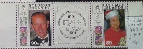 Britské Šalamúnové ostrovy 748-9 **