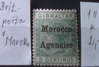 Britská pošta v Maroku 1 ll. *