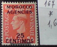 Španielska pošta v Maroku 167 *