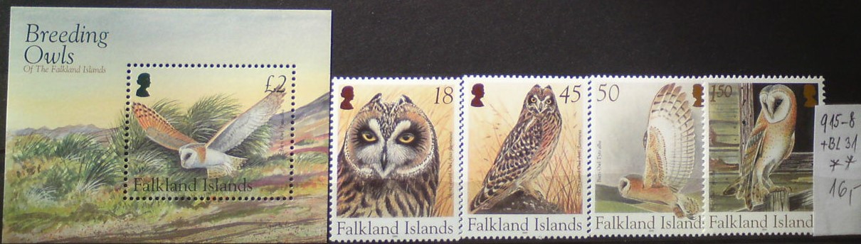 Falklandské ostrovy 915-8+BL 31 **
