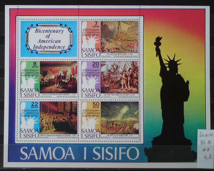 Samoa a Sisifo BL 10 **