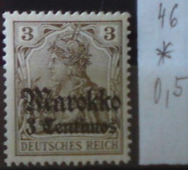 Nemecká pošta v Maroku 46 *