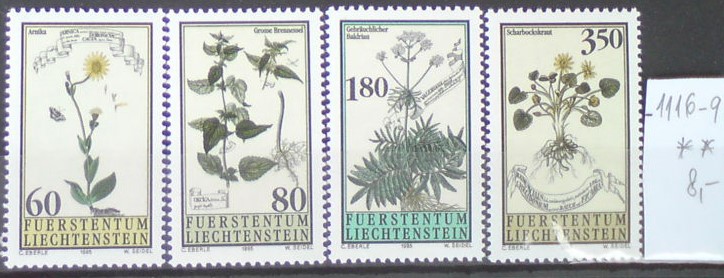 Lichtenštajnsko 1116-9 **