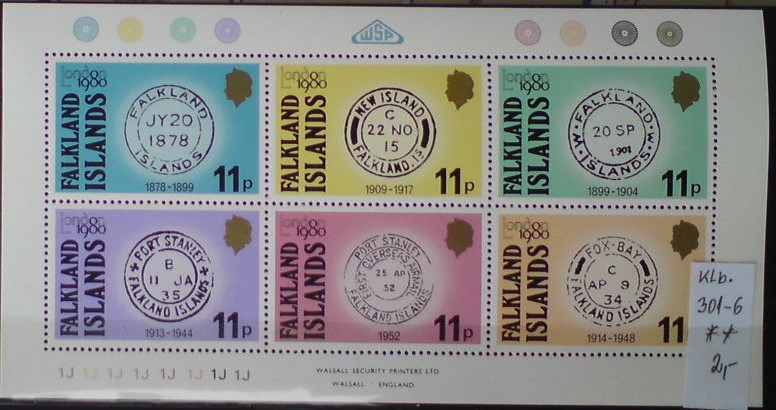Falklandské ostrovy 301-6 klb. **
