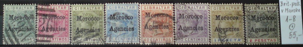 Britská pošta v Maroku 1-8