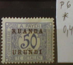 Ruanda Urundi P 6 *