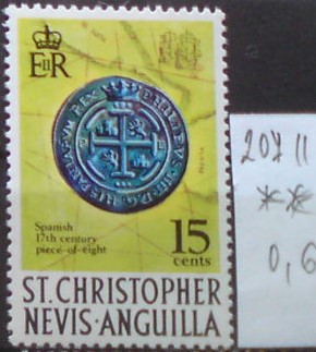 Svätý Krištof a Nevis a Anguilla 207 ll. **