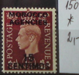 Britská pošta v Maroku 150 *