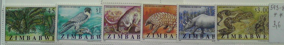 Zimbabwe 593-8 **