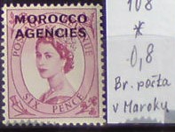 Britská pošta v Maroku 108 *