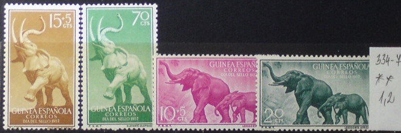 Španielska Guinea 334-7 **