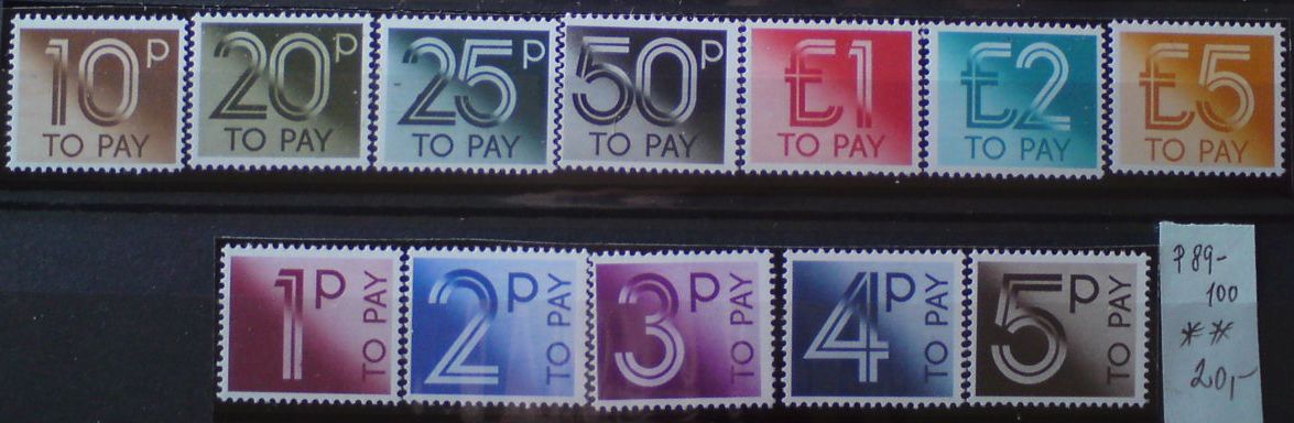 Veľká Británia Mi P 89-100 **