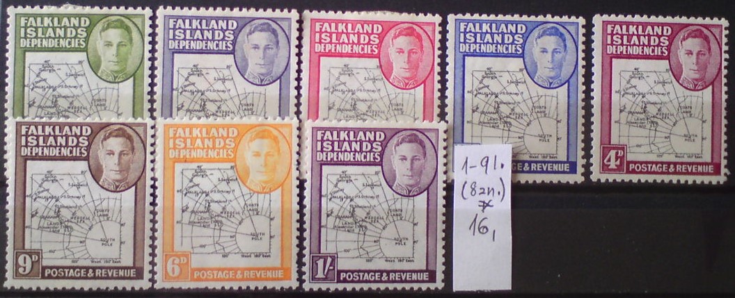Falklandská Dependencia 1-9 l. *