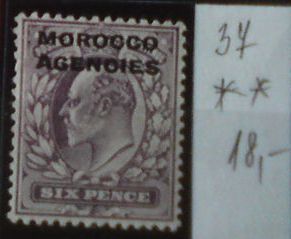 Britská pošta v Maroku 37 **