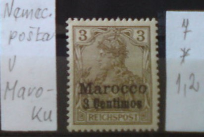 Nemecká pošta v Maroku 7 *