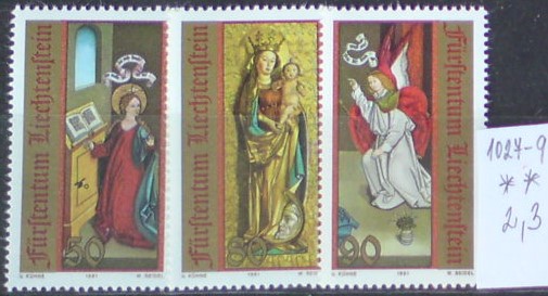 Lichtenštajnsko 1027-9 **