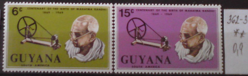 Britská Guyana 362-3 **